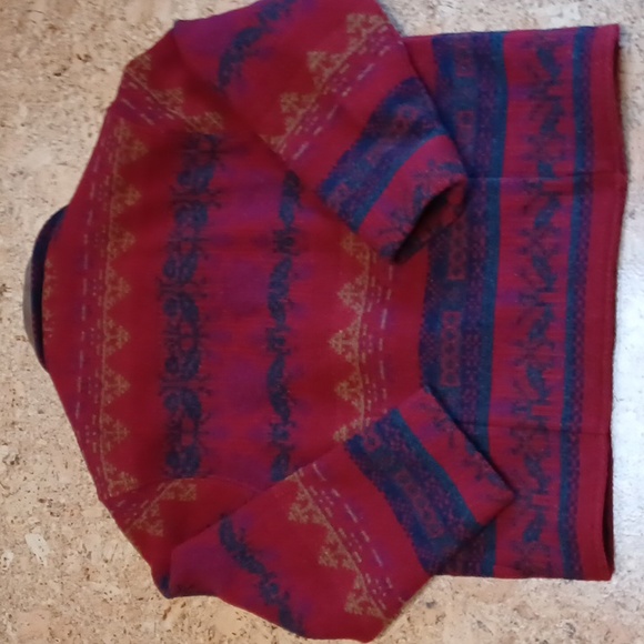 Woolrich Women's Vintage Red Floral Fully Lined Wool Blend Jacket Size XL - Picture 9 of 9